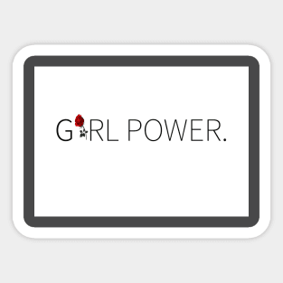 GIRL POWER TEE 2018, feminist t-shirt Sticker